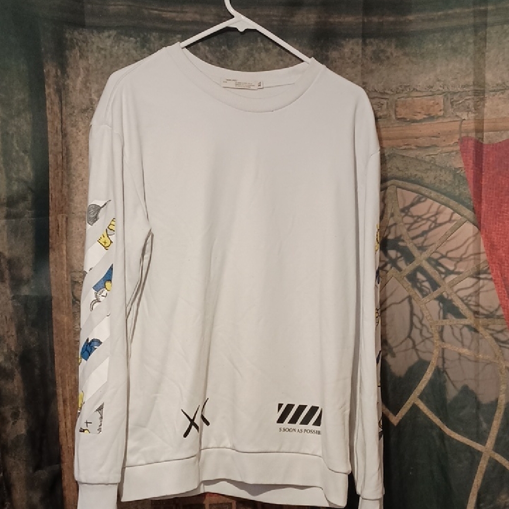 "main label" Off-White Graphic Long Sleeve Shirt